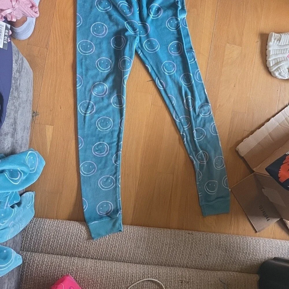 Cat & Jack | Smiley Face Blue Pajama Set